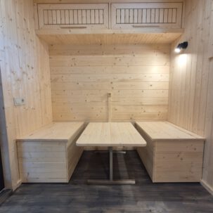 Mini Chalet 6.00m x 2.40m (2 Wohneinheiten für je 2-3 Personen)